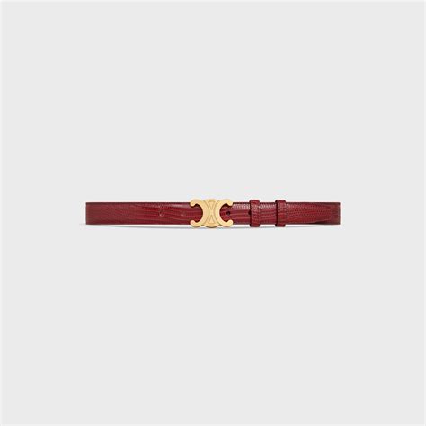 celine belt ruby|MEDIUM TRIOMPHE BELT IN LIZARD .